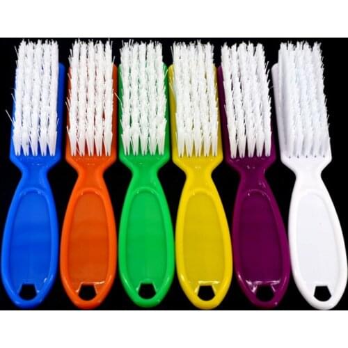 1pcs Pro Plastic Cleaning Manicure Brush Remove Dust Powder Dusting Pedicure Health Care Nail Manicure Care Accessory Tools New