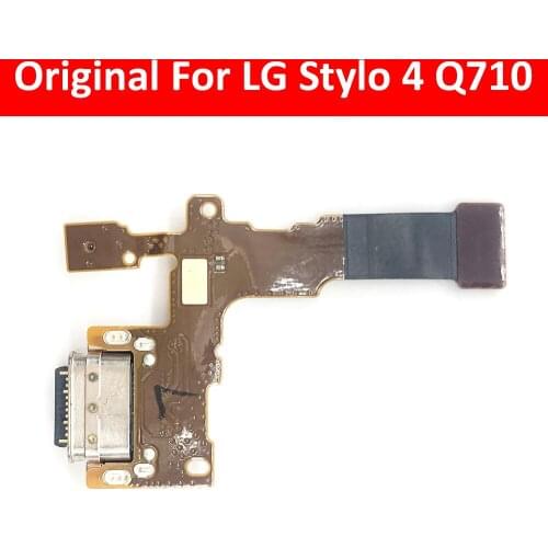 10Pcs/Lot, USB Charging Port Board Flex Cable Connector Parts For LG Stylo 4 Q710 Q710MS Q710CS L713DL Microphone Module