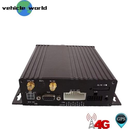 1080P AHD 2.0MP Trailer Truck Taxi Car School Bus 4Ch GPS 3G 4G Dual SD Card Mobile DVR