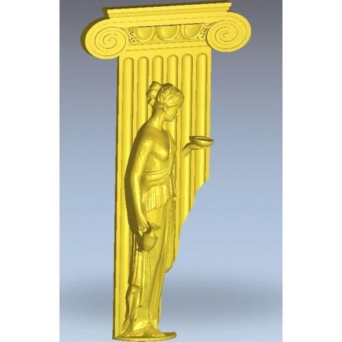 3d model relief for cnc in STL file format Afina