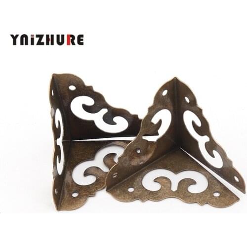 2.0*2.0cm,8pcs Furniture Corner Antique Decoration Golden Hollow Corners For Furniture Decor Triangle Rattan Carved
