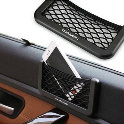 Car Storage Net Bag Phone Holder Pocket Organizer for Dodge Durango Journey Charger Jcuv Caliber Challenger Nitro