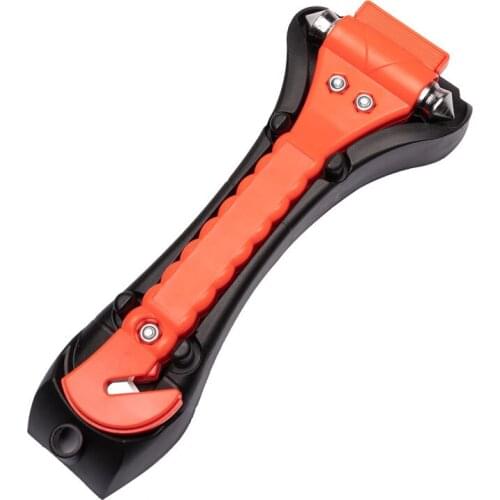 Free Shipping 2-in-1 Safety Hammer With Base Rescue Hammer Fire Escape Emergency Tool Vehicle Window Breaker B7-1048
