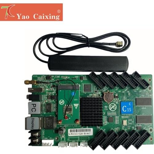 Free Shipping HD-C15/C15C Wifi USB Control Card P2.5 P3 P4 P5 P6 P8 P10 Rgb Full Color Led Screen Board