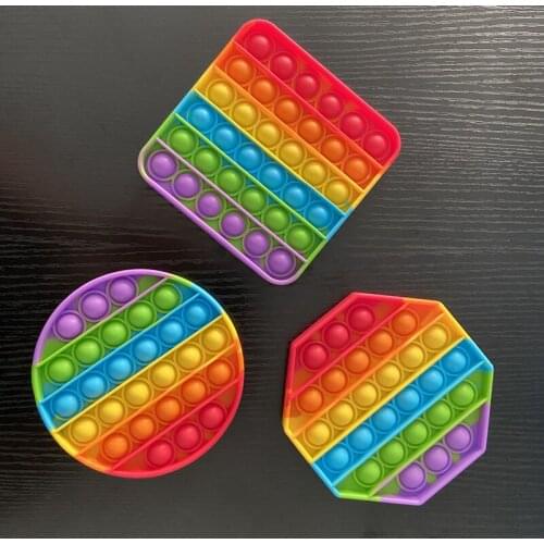 Rodent Pioneer Rainbow Childrens Educational Mathematical Logic Silicone Toys Parent-Child Interactive Board Game Decompression