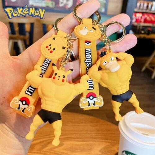 Pokemon Anime Action Figures Toys Pokemom Model Pokémon Creativity Muscle Charmander Toy Two-Dimensional Peripherals Accessories