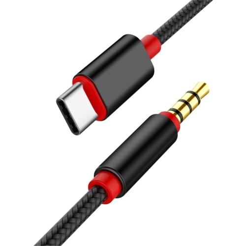 USB Type C Male To 3.5mm Male Cable Adapter Earphone Car Audio AUX Converter Cable For Samsung Note 20 S21 Ultra Tab S7 Phones