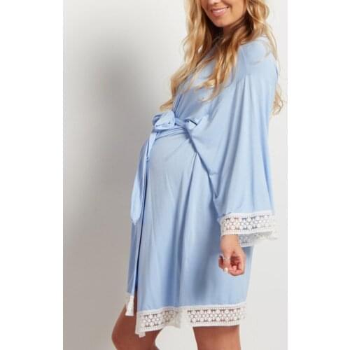 Lace Maternity Pajamas Pregnant Women Lounge Breastfeeding Pajamas Maternity Robe Maternity nightgown Nursing Pajamas