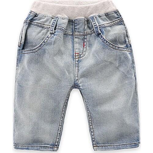 ZWF785 Summer Fashion Boys Soft Denim Pocket Short Jeans Pants Girls Casual Trousers Kids Shorts Childrens Clothing shorts