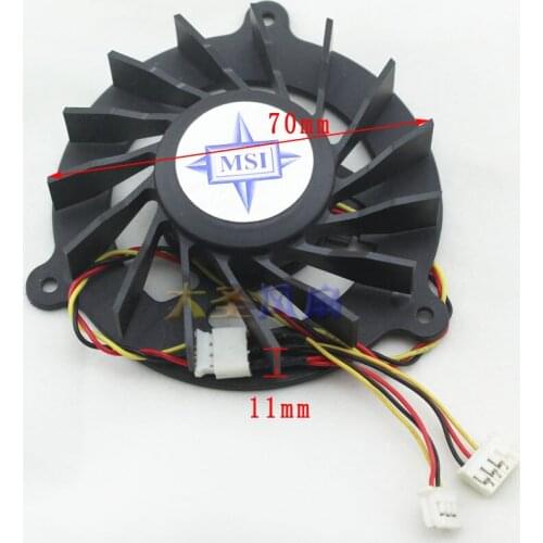 Original for MSI 12V 2.2W GC129220VM-A graphics card fan diameter 7cm blower blade suitable for modification