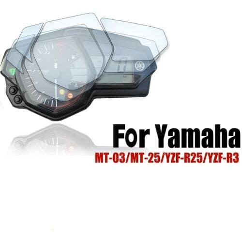Motorcycle Protective Film For YAMAHA MT-03 MT-25 YZF-R25 YZF-R3 Dashboard Speedometer Screen Protector Sticker