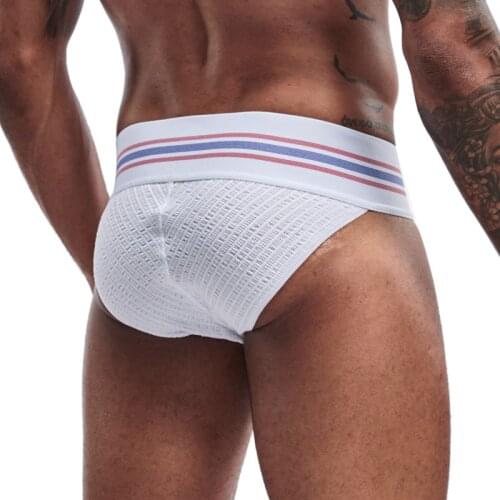 Sexy Men Underwear Tanga Hombre Jockstrap Rainbow Gay Underwear Bikini Men String Soft Mens Briefs Calzoncillos Hombre Slip