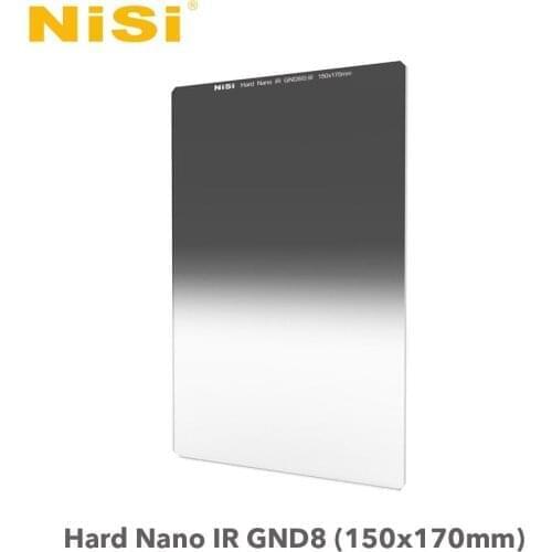 NISI 150x170mm NANO MC IR Hard GND8 0.9 Insert Graduated Neutral Density ND Filters Multi Coating Optical Glass, 150mm x 170mm