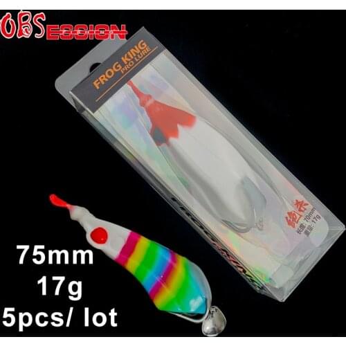 OBSESSION 5pcs/lot Ray Frog Artificial Minnow Crank Soft Bait Wobbler Frog Lure Catfish Sea Bass Black Fishing Thunder Frog