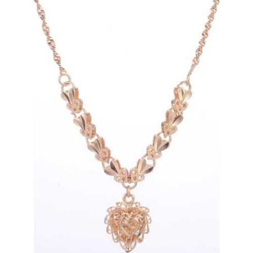 Enthusiastic pendant necklace fashion silver plating imitation 18 k gold jewelry necklace valentines day gift