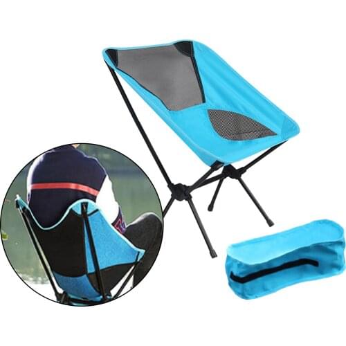 Camping Chair Portable Foldable Fishing Seat Lounge for Backpacking Garden