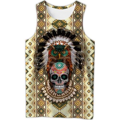 Tessffel Indian Native culture Harajuku Casual Colorful Tracksuit NewFashion Funny 3DfullPrint Unisex Vest/Tank Top Men Women s8