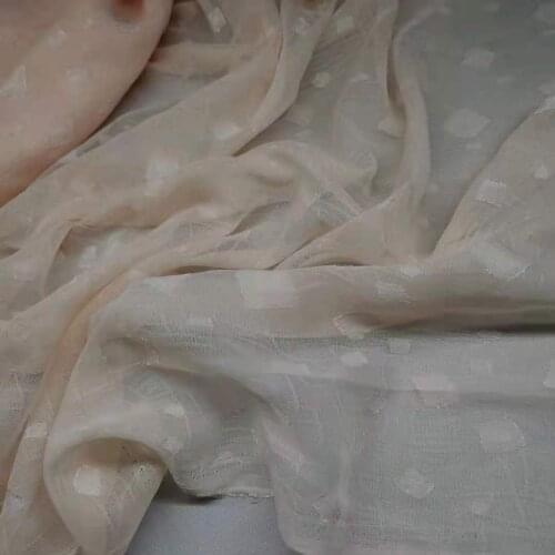 On Sale Chiffon Fabric Jacquard Soft Summer Dress Skirt DIY Material