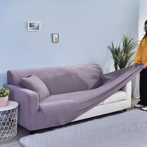 Stretch Sofa Cover Waterproof for Living Room Elastic Chaise Lounge Slipcover Corner Couch Covers 1 2 3 4 Seater