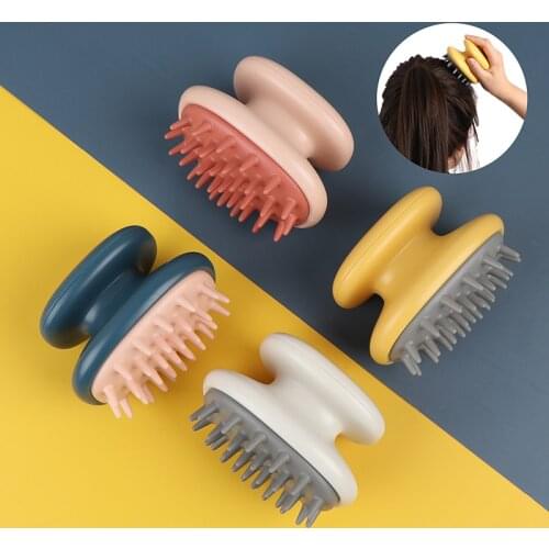 Handheld ABS Scalp Shampoo Massage Brush Washing Shower Hair Comb Mini Head Meridian Massage Comb