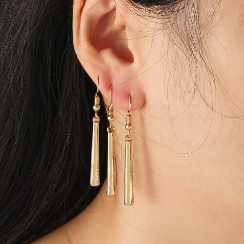 Movie Anime Roronoa-Zoro Three-Drop Earrings Women Men Cosplay Jewelry Earrings Fashion Gold Color Elegant Oorbellen