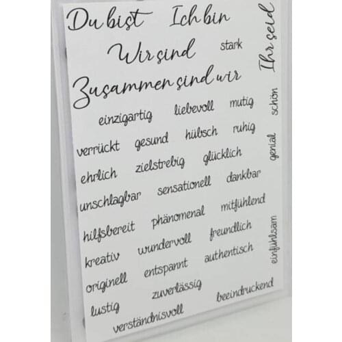 German word Clear Stamp Or stamp for DIY Scrapbooking/Card Making/Kids Fun Decoration Supplies A840