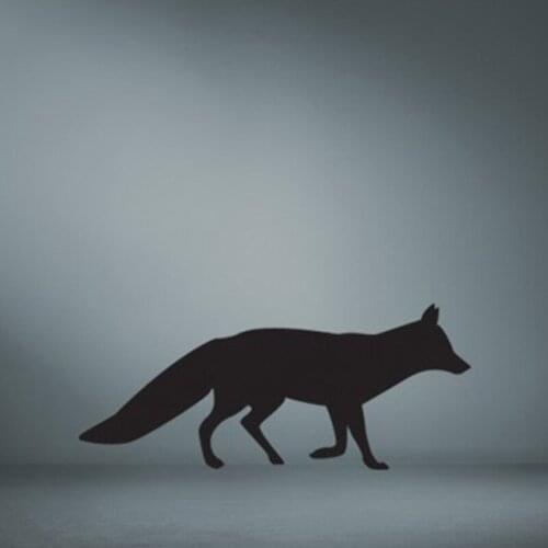 56x24cm Fox Vinyl Wall Decal , Fox wall art sticker Home Decor P2048