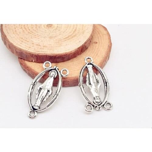Vintage 10 pcs Virgin Mary charms alloy Maria Pendants fit DIY handmade necklace earring bracelet charms Jewelry Making