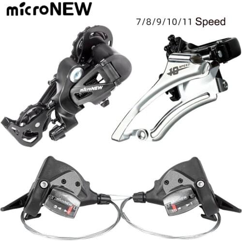 MicroNEW 7/8/9/10/11 Speed Bicycle Rear Derailleur Front Shifter Shift Lever MTB Mountain Bike Road Bicycle Parts microshift