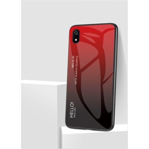 10pcs/lot Gradient Tempered Glass Back Cover Case for Xiaomi 9T 9TPro Redmi k20 k20Pro Note 7S 7A Note 8 Note 8 PRO