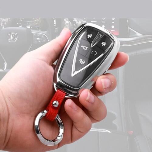 Zinc Alloy /TPU+ Leather Protective Key Case For Changan CS35 CS75 Plus CAA421