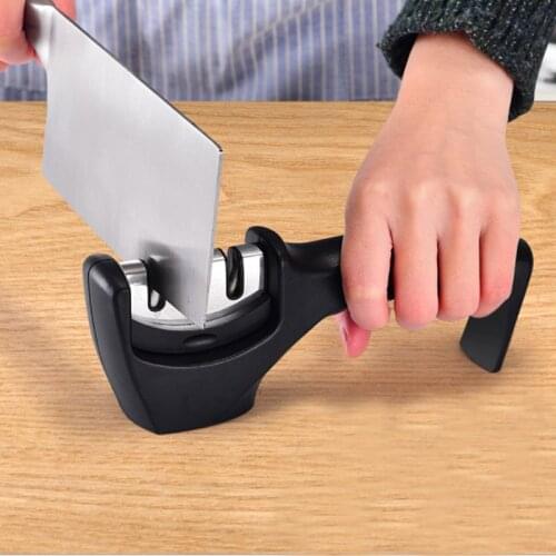 Sharpening artifact 3 Stage Professional Kitchen Sharpening Stone Tungsten Diamond Ceramic Sharpener Tool Home Kitchen Supplies