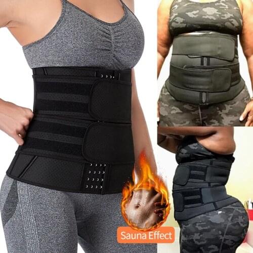 Women Workout Waist Trainer Corset with Adjustable Double Straps Neoprene Sauna Sweat Belt Body Shaper Compression Shapewear