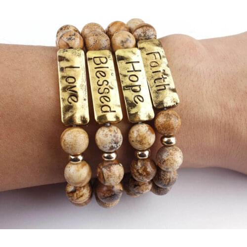 ZWPON Engraved Bracelets