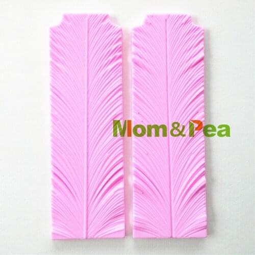 Mom&Pea 0843 Free Shipping Leaf Shaped Silicone Press Mold Cake Decoration Fondant Cake 3D Mold Food Grade