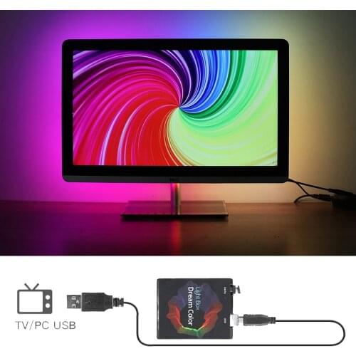 5V DIY Ambient Controller TV USB Tape HDTV Computer Monitor Backlight PC Dream Screen Colar Light Box for Addressable LED Strip
