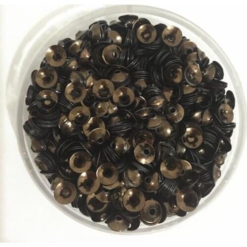 50g(3000pcs) 6mm CUP Brown color Funnel Shape round loose sequins Paillette sewing Wedding craft good quality Free Shipping