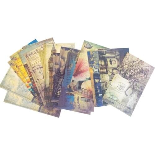 6sets/lot Vintage Paris Bussiness card set greeting cards funny students' gift office school Stationery supply