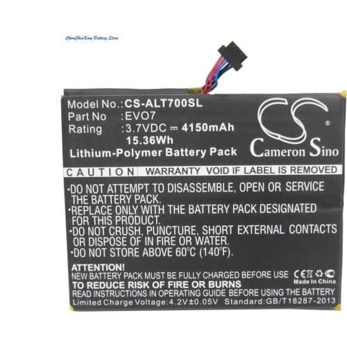 Cameron Sino 4150mAh Battery CAB4160000C1, EVO7 for Alcatel One Touch EVO 7, OT-T70, T70-2AALDE1