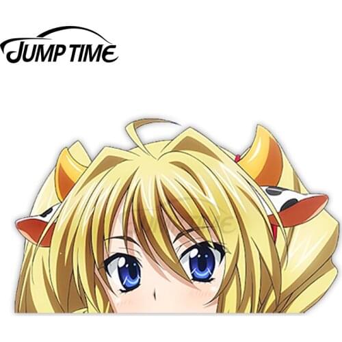 Jump Time Anime High School DxD Ravel Phenex 35 7.8 Bumper Window Helmet Vinyl Decal Peeker Car Stickers