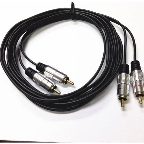 0.5m Premium Twin 2 RCA male To 2RCA male Audio OFC Cable