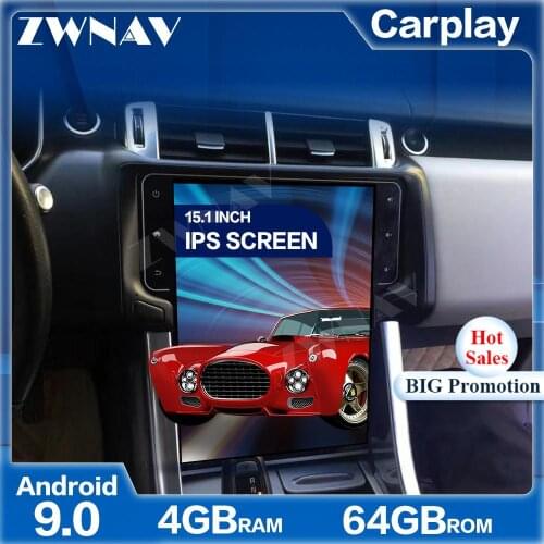 PX6 Tesla Style Big Screen Android 9.0 Car Multimedia Player For Land Rover Range Rover car GPS Audio Radio stereo BT head unit