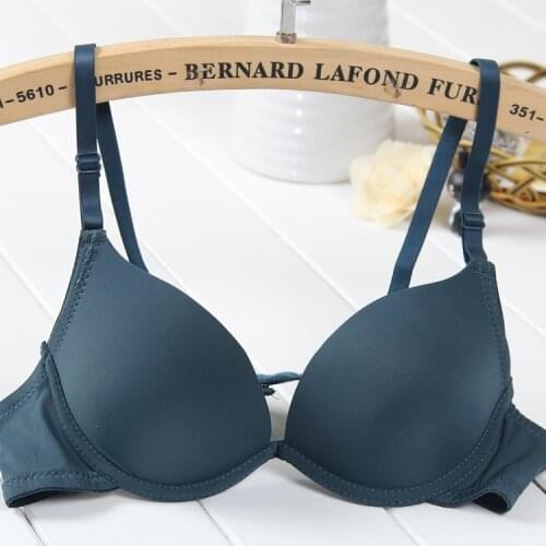Mozhini fashion woman underwear push up bra Seamless gather bra 32 34 36 38 A B cup Small chest bra t shirt lovely sexy bra