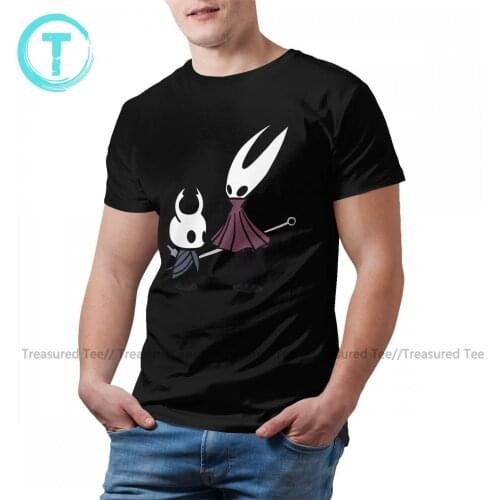 Hollow Knight T Shirt Male Casual 100 Percent Cotton Printed Tee Shirt Short Sleeve Streetwear Tshirt Oversized