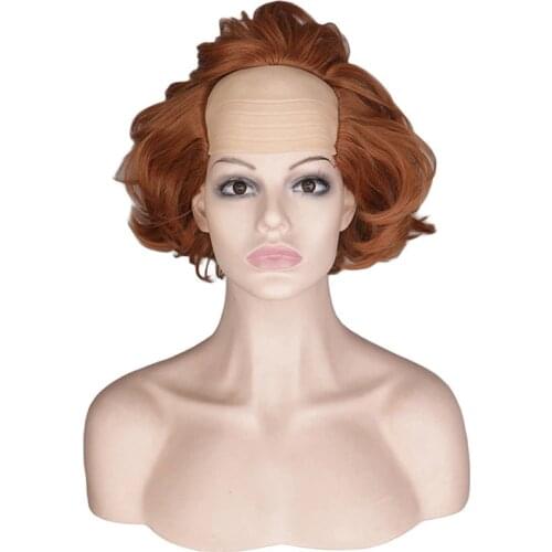Joker Cosplay Movie Stephen Kings It Pennywise Clown Orange Short Curly Synthetic Hair the Clown Pennywise Halloween Party Wigs
