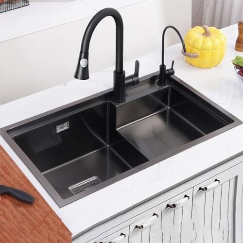 Kitchen Sink Step Sink Single Tank 304 Stainless Steel Kitchen Sink kitchen Fixture Under Counter Basin Home Accessories