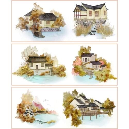 5m The House By The Lake In Autumn Fall Washi Tape