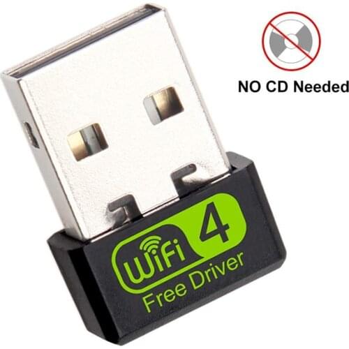 150Mbps Mini WiFi Adapter USB Free Driver Wi Fi Dongle Network Card Ethernet Wireless Wi-Fi Receiver for PC Laptop