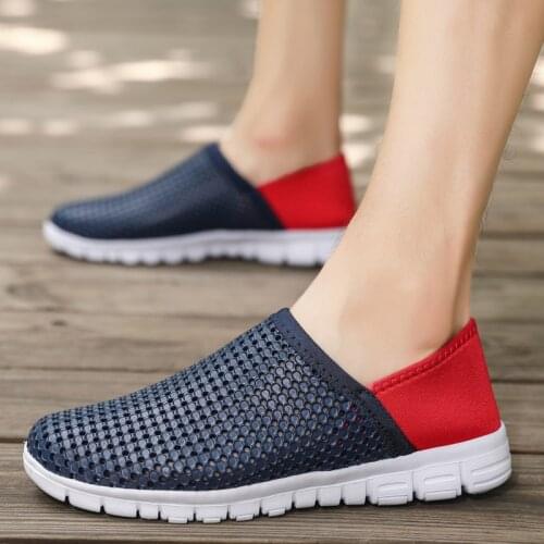 Two Wear Men Walking Shoes Hollow Out Women Running Shoes EVA Beach Water Slipper Light Comfortable Lover Shoes Big 48 Lazy Shoe