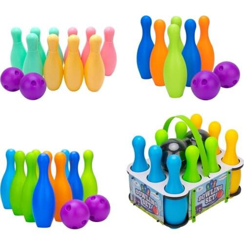Plastic Bowling Balls Set for Kids Ages 3+ Preschoolers Boys&Girls Toy